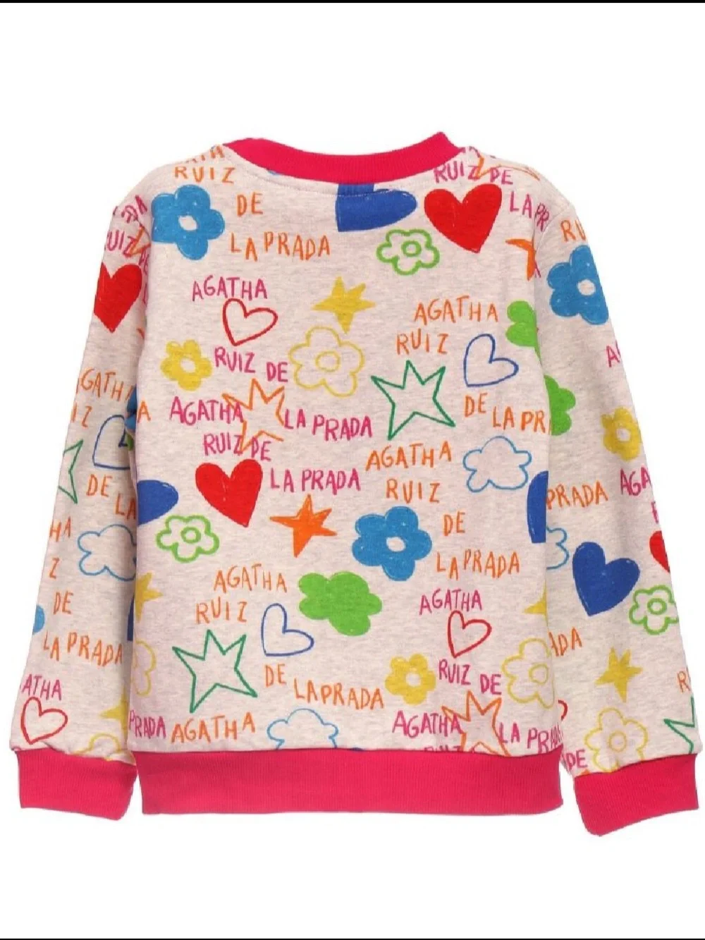 Agatha Ruiz De La Prada crayon sketch sweatshirt